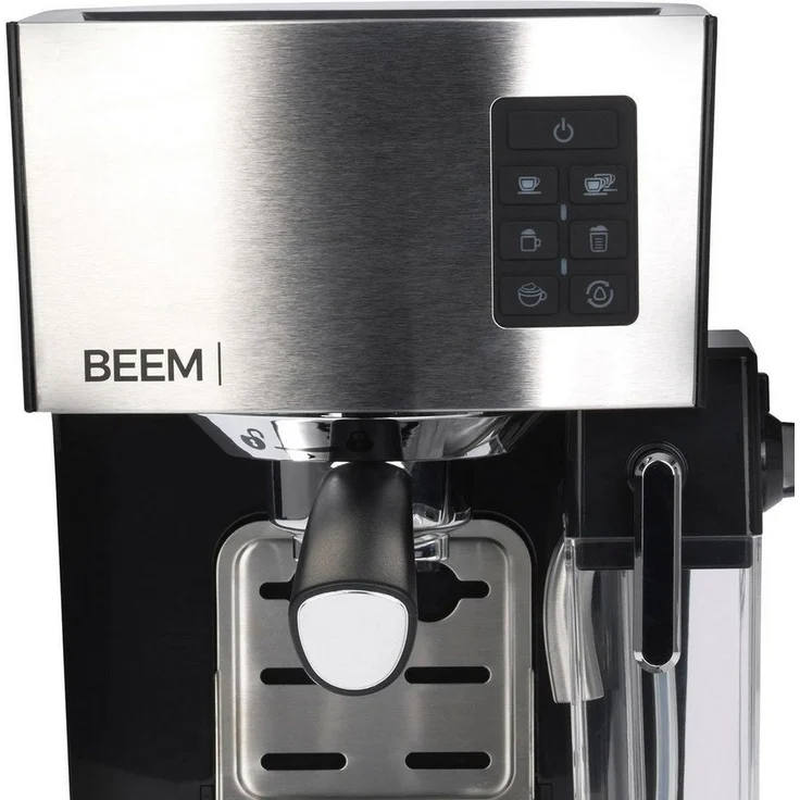 BEEM CLASSICO Espresso-Siebträgermaschine - 19 bar, Silber, Integrierter Milchtank und Dampfdüse, Abnehmbarer Wassertank, 1.450 W – Bild 6