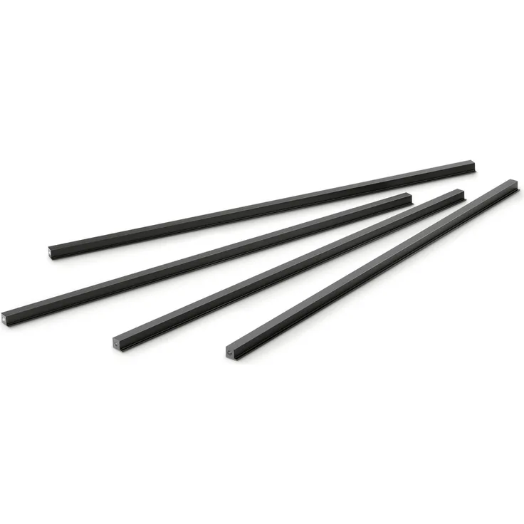 Naber 8051024 Cubo Streben Set 900, Regalsystem, schwarz matt