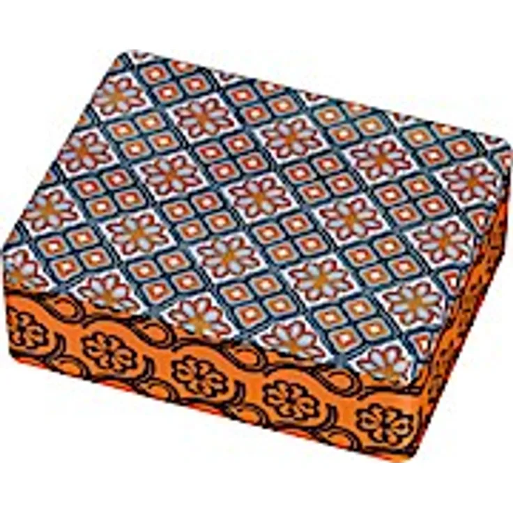 WAX Teebox - Motiv Kristallornament: mit 6 Fächern