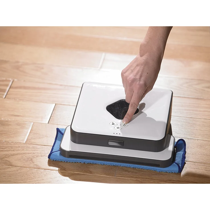 iRobot Braava 390t Saugroboter mit Wischfunktion, verwendet Einwegtücher und waschbare Reinigungstücher, weiß – Bild 6