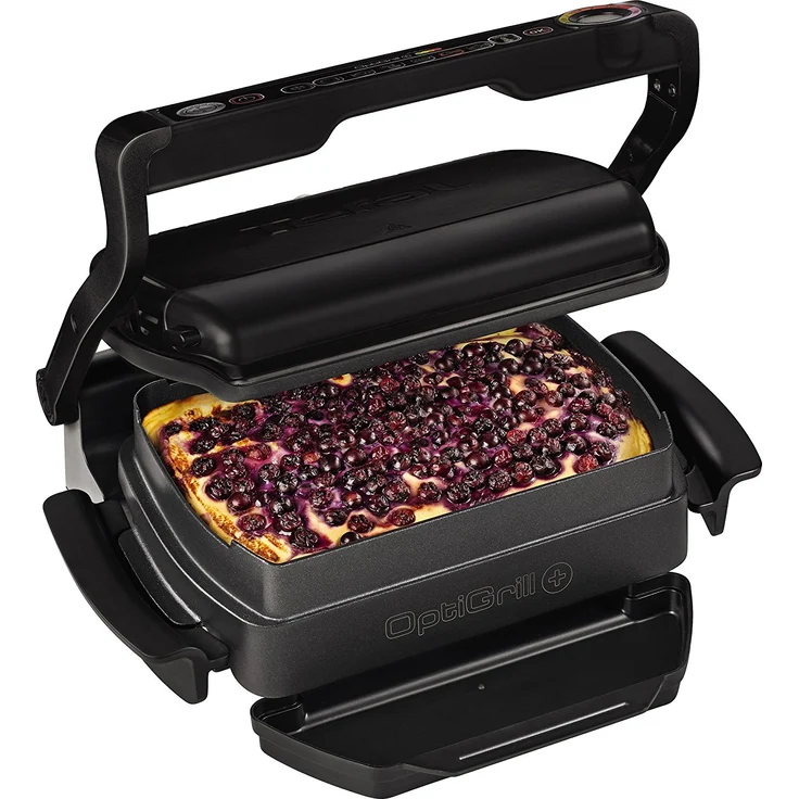 Tefal GC7148 OptiGrill+ Kontakgrill Snacking & Baking, 2000W, 6 voreingestellte Programme, schwarz – Bild 7
