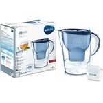 Brita Marella XL Wasserfilterkanne, 3,5 l Gesamtvolumen, inkl. 1 Maxtra+ Kartuschen blau