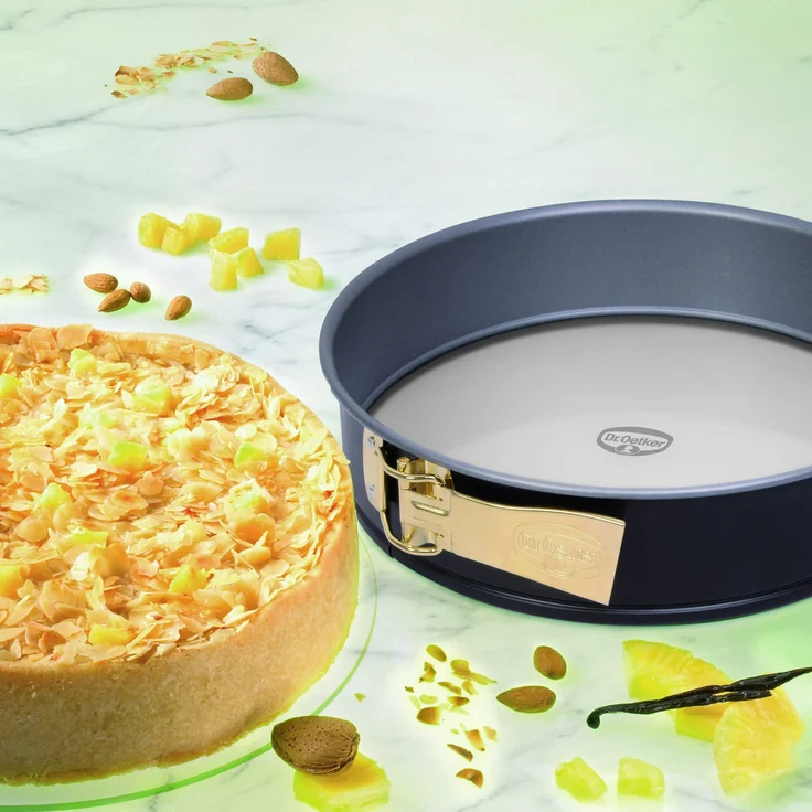 Dr. Oetker Springform Ø 26 cm mit Glasboden, Backform mit schnitt- & kratzfestem Glas-Boden, runde Kuchenform mit Antihafteigenschaften, Menge: 1 Stück – Bild 3