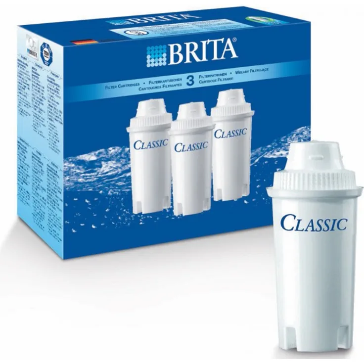 Brita Wasserfilterkartuschen für Brita Classic Wasserfilter, 3 Stück