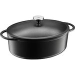 WMF Bräter Induktion 30 x 23,5 cm Auflaufform Gusseisen liert Schmortopf 5,0l