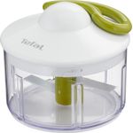 Tefal K13304 5-Sekunden-Zerkleinerer ohne Strom, Fassungsvermögen: 500 ml, Multizerkleinerer, Universalzerkleinerer für Gemüse, Obst, Zwiebeln, Nüsse, Knoblauch, Babynahrung, weiß-grün