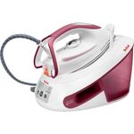 Tefal SV8012 Express Anti-Calc Dampfbügelstation (2800 Watt, Dauerdampfmenge: 120 g-Min., Dampfstoß: 400 g-Min., Kapazität Wassertank: 1,8 Liter, Anti-Kalk-Kollektor) weiß-altrosa