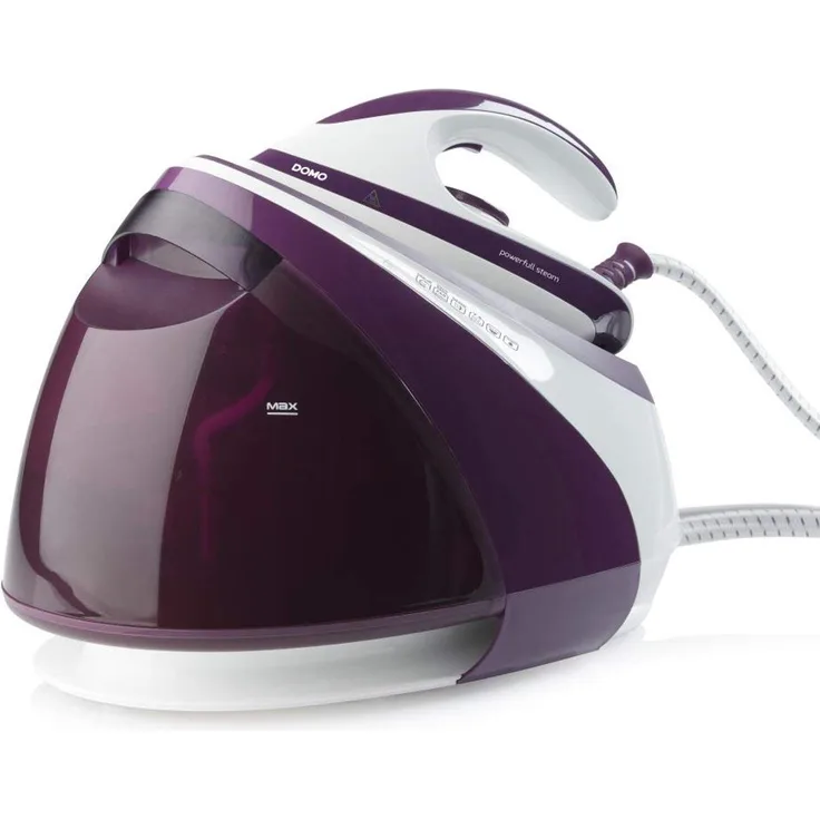 Domo DO7110S Bügeleisen, 3000 W, 1,8 l, Keramik, Bordeaux, Weiß