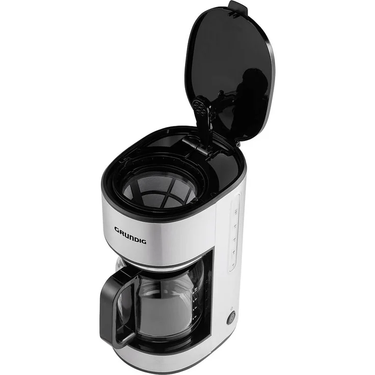 Grundig KM5620 Kaffemaschine, 1000W, 10 Tassen (1,25l), 1000, Edelstahl-Schwarz – Bild 3