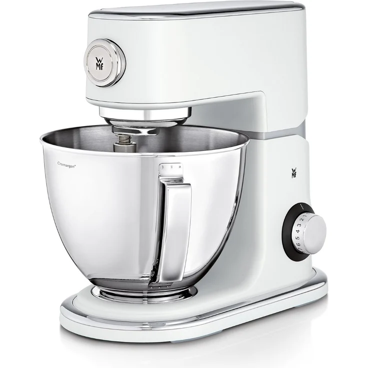 WMF Profi Plus Küchenmaschine, 1000 W, Cromargan-Rührschüssel 5 l, planetarisches Rührwerk, 8 Geschwindigkeitsstufen, metal white – Bild 1