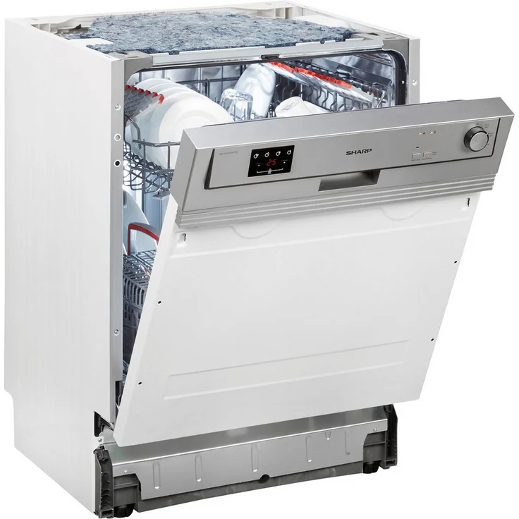 Sharp QW-HX12S47ES-DE, Geschirrspüler, E, Geräuschemissionsklasse C, Geräuschemissionen 47 Dezibel – Bild 4