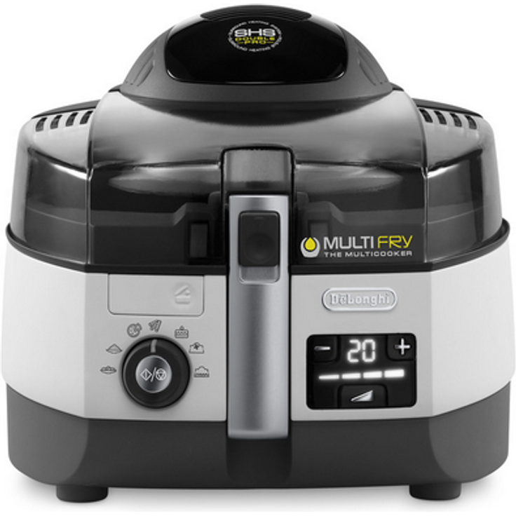 De'Longhi Heißluftfritteuse MultiFry EXTRA CHEF FH1394/2 Multicooker mit 4-in-1 Funktion, auch zum Brotbacken, ohne Öl, 1,7 Liter, 1400 Watt, grau – Bild 2