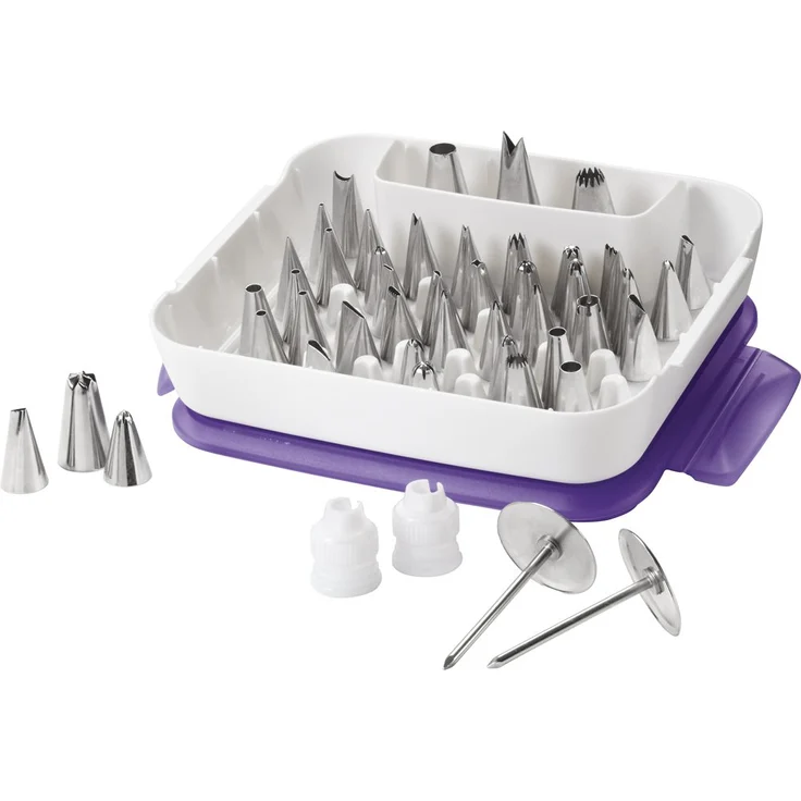 Wilton Meister Spritztüllen-Set für Tortendekoration, 55-Teilig – Bild 1