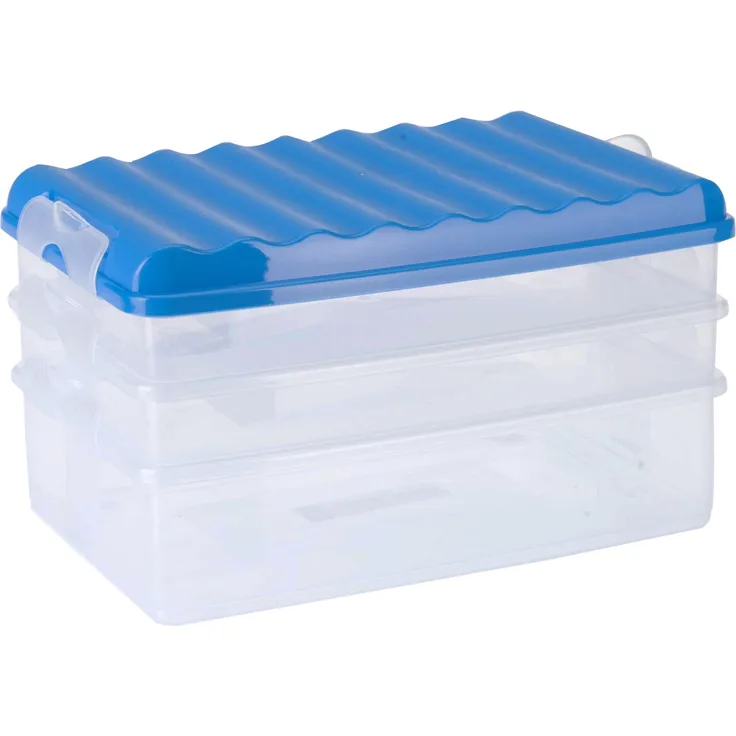 AXENTIA  Frischhalte-Stapelbox 3-teilig mit Deckel