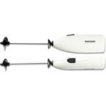 Fackelmann Mini-Mixer, Drink--Shake-Mixer mit Rührdrähten aus Edelstahl, Milchaufschäumer inkl. Spritzschutz (Farbe: Schwarz, Lila, Grau, Silber), Menge: 1 Stück