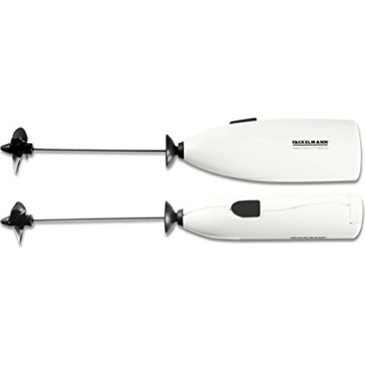 Fackelmann Mini-Mixer, Drink--Shake-Mixer mit Rührdrähten aus Edelstahl, Milchaufschäumer inkl. Spritzschutz (Farbe: Schwarz, Lila, Grau, Silber), Menge: 1 Stück