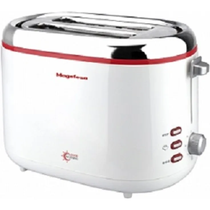 Magefesa 3365 ? Toaster für Kommissbrot Good Morning 850 W, Weiß