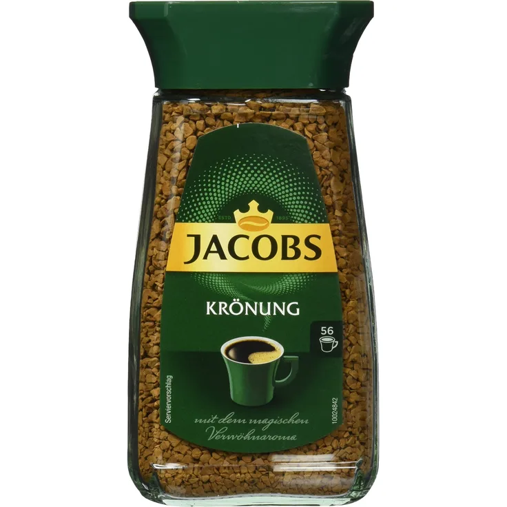 Jacobs löslicher Kaffee Krönung, 6er Pack, 6 x 100 g Instant Kaffee