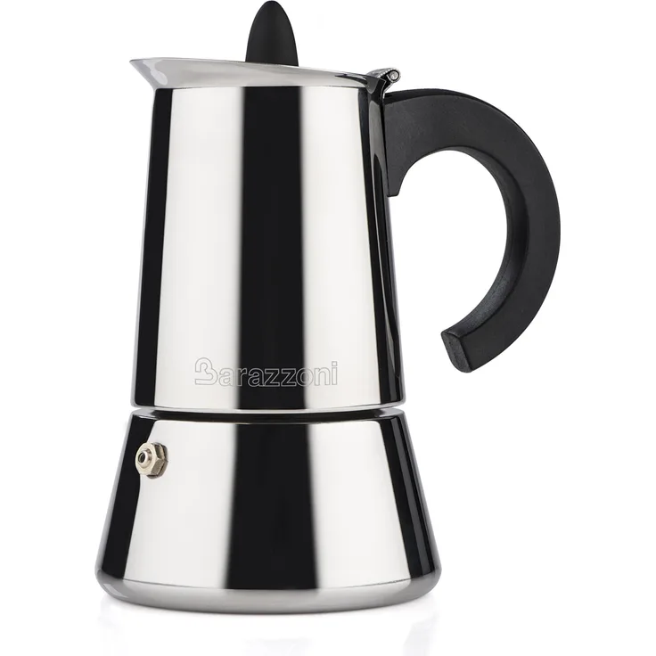 BARAZZONI Kaffeemaschine für 2 Tassen, Edelstahl