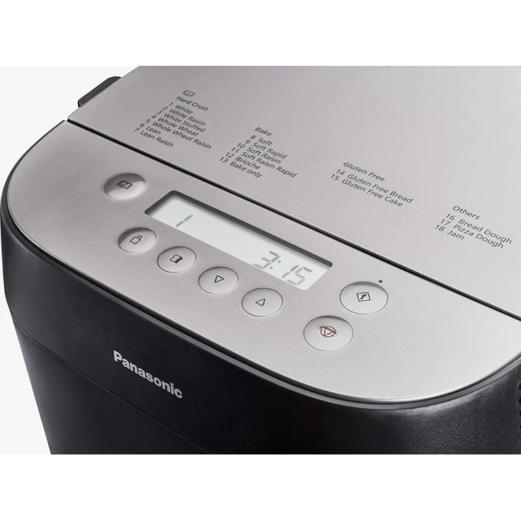 Panasonic Brotbackautomat SD-ZD2010 (Croustina Brotmaschine, 18 Programme, Brotbackautomat glutenfrei, Brotbackautomat, schwarz) – Bild 3