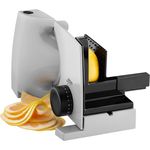 Ritter Nova 1 Aufschnittmaschine, Schnittbreite 20 cm, 65 Watt, Eco-Motor, Wellenschliffmesser, grau