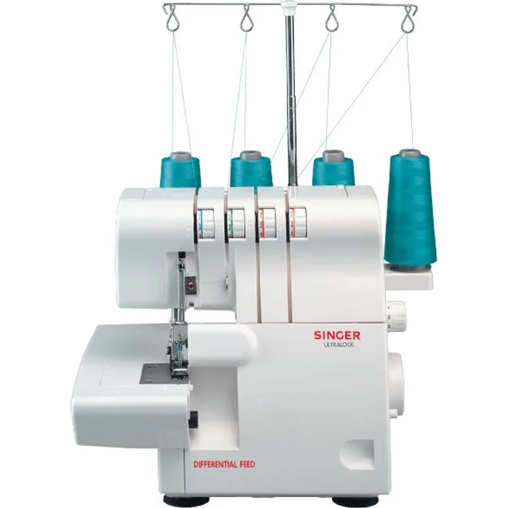 Singer 14SH 654 Overlock- NähMaschine  Differentialtransport bewegliches Obermesser  – Bild 1