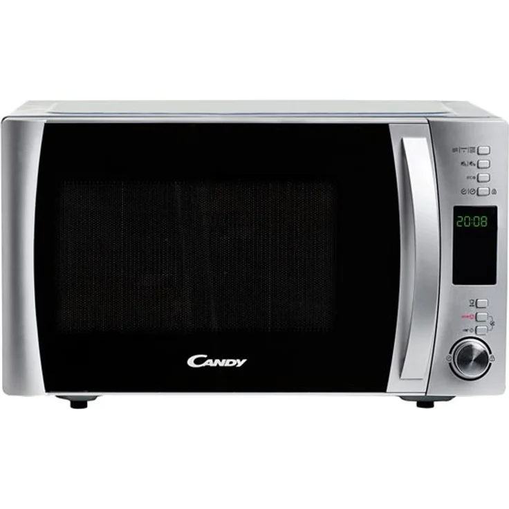 Candy CMXG 25DCS Mikrowelle mit Grill, Standgerät, 25 Liter Garraum, 900 Watt, silber