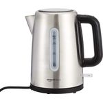 AmazonBasics tragbarer Edelstahl-Wasserkocher - 1,7 l, silber