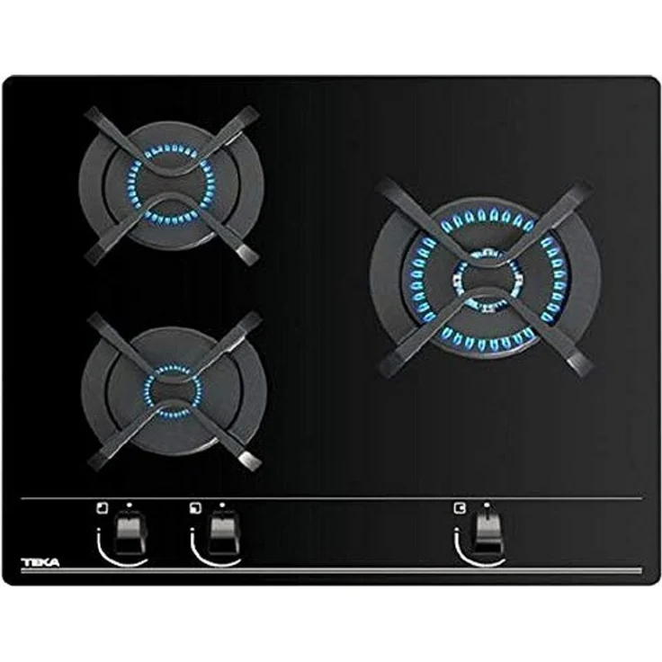 Teka GBC63010 Gaskochfeld Glas schwarz autark 60cm – Bild 1