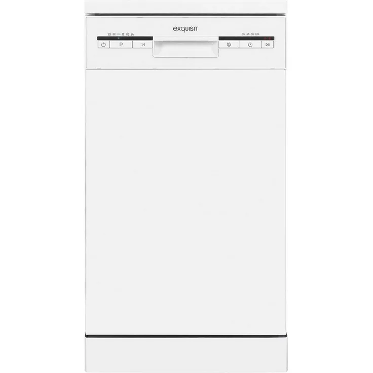 Exquisit GSP 9109-030E weiß, Geschirrspüler, E, Geräuschemissionsklasse C, Geräuschemissionen 49 dB(A) re1 pW