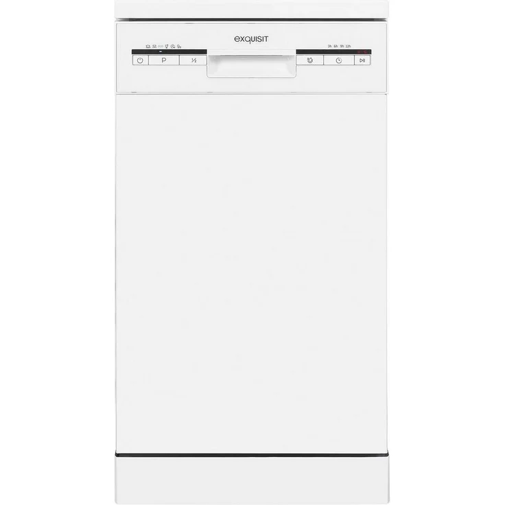 Exquisit GSP 9109-030E weiß, Geschirrspüler, E, Geräuschemissionsklasse C, Geräuschemissionen 49 dB(A) re1 pW – Bild 1