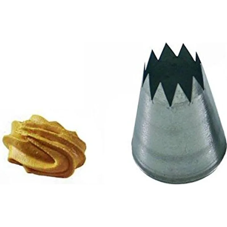 Silikomart 43.379.99.0000 BS102 - STAR STAINLESS STEEL TIPS FOR PIPING BAG ø2 MM