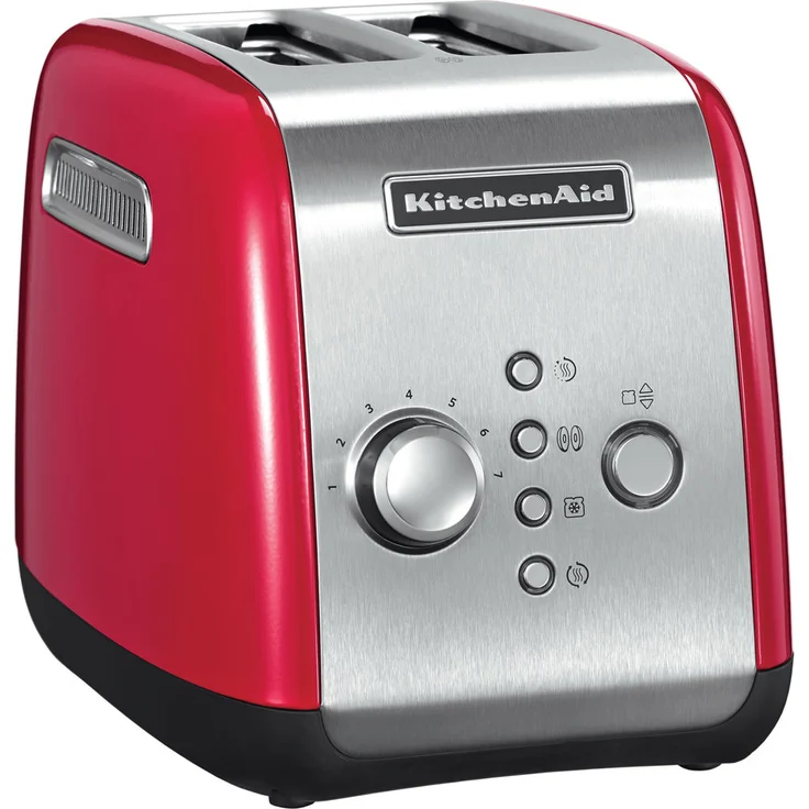 KitchenAid 5KMT221EER Doppelschlitztoaster, 1100W, 7 Bräunungsstufen, rot – Bild 1