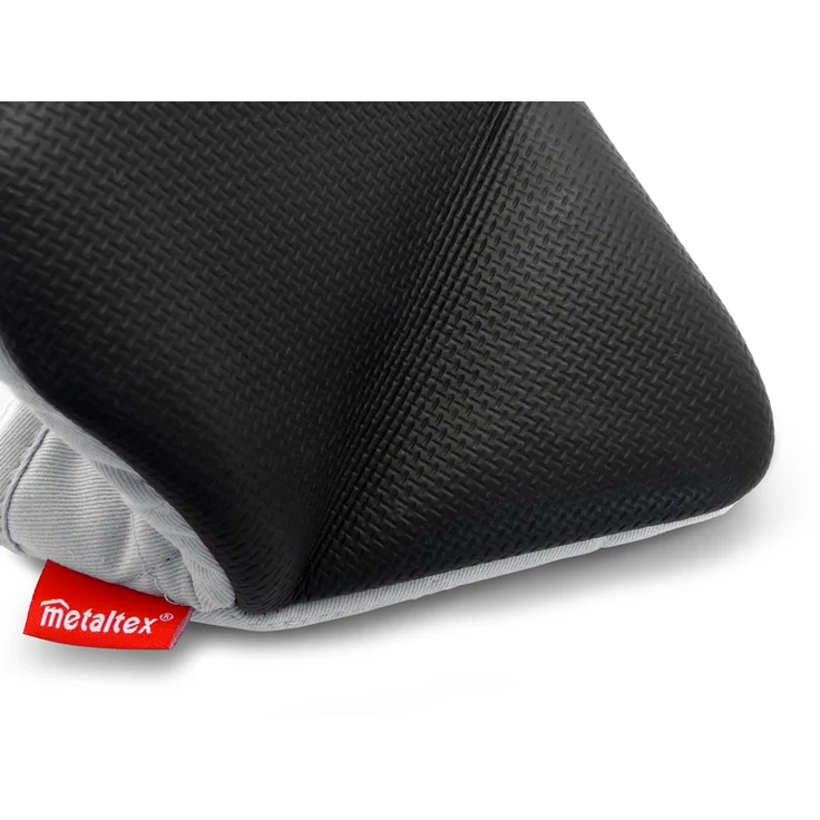 Metaltex Ofenhandschuhe Antislip 2er Set, Baumwolle, Grau, 14 cm, 2 – Bild 3