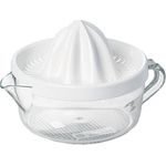 Emsa 2227141200 Zitruspresse, 0,4 Liter, Kunststoff, Transparent-Weiß, Superline