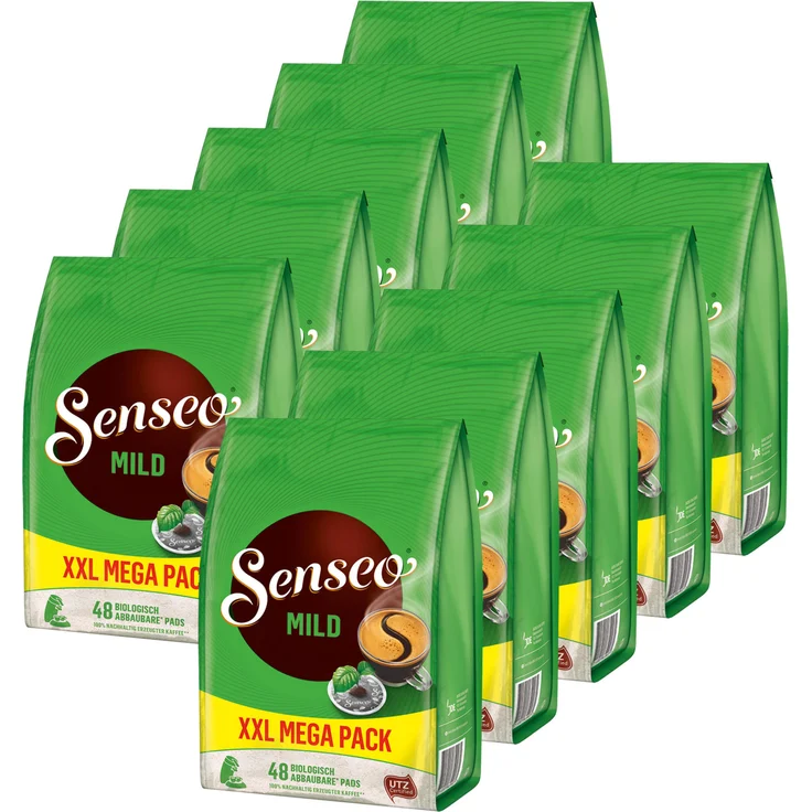 Senseo Kaffeepads Mild Roast, Feiner und Samtweicher Geschmack, Kaffee Pads für Kaffepadmaschinen, 480 Pads – Bild 1