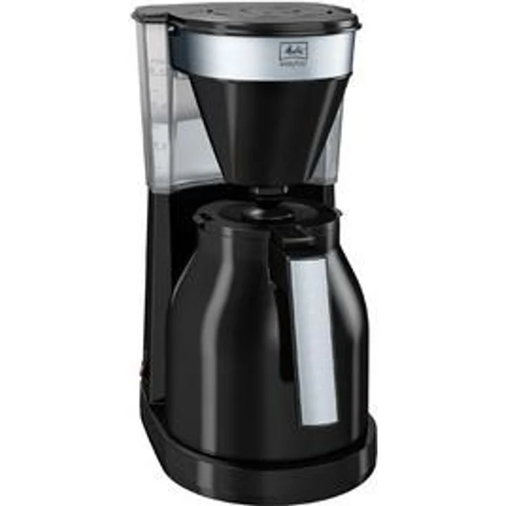 Melitta 1023-08 EasyTop Therm II Filterkaffeemaschine, 1050, Edelstahl, schwarz NEU – Bild 1