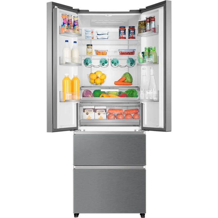 Haier HB20FPAAA French-Door-Kühlschrank, freistehend, silber, Total NoFrost, Energieklasse E – Bild 4