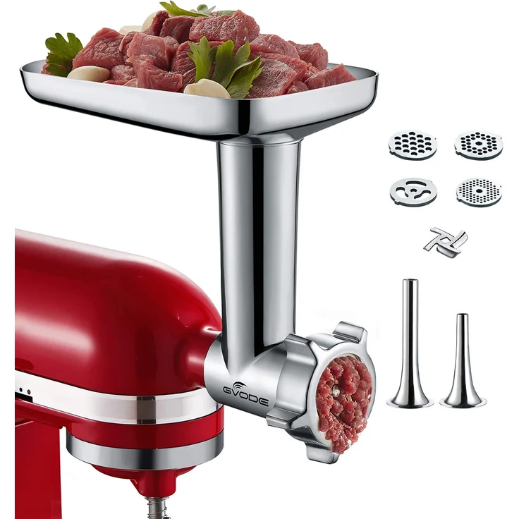 Gvode Aufsatz für KitchenAid Ständermischer aus Metall inkl. Wurstfüller Zubehör
