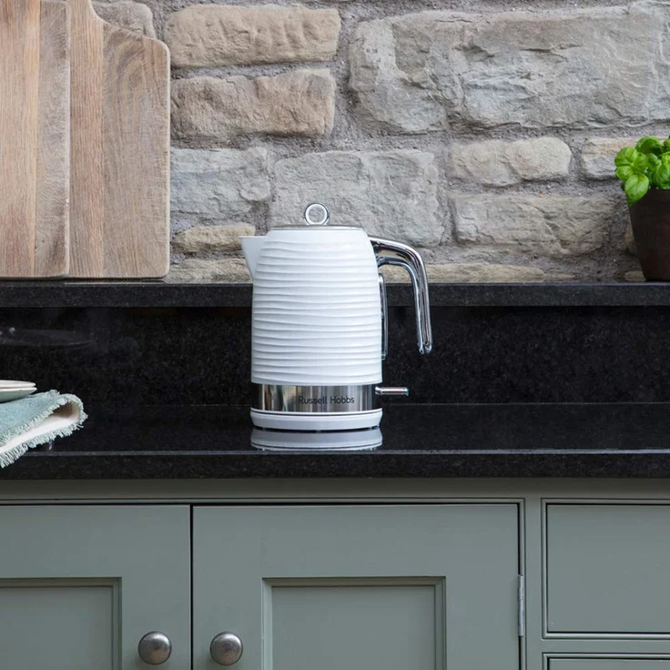 Russell Hobbs Wasserkocher Inspire weiss, 1,7l, 2400W, Schnellkochfunktion, optimierte Ausgusstülle, herausnehmbarer Kalkfilter, abnehmbarer Deckel, Wasserstandsanzeige, Teekocher 24360-70 – Bild 9