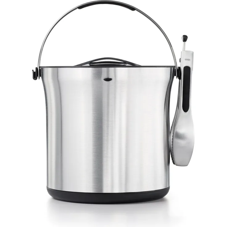 OXO SteeL Edelstahl Eiseimer mit Zange