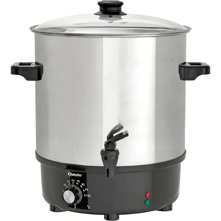 Bartscher Glühweintopf Einkochtopf, 25l, Edelstahl, Auslaufhahn