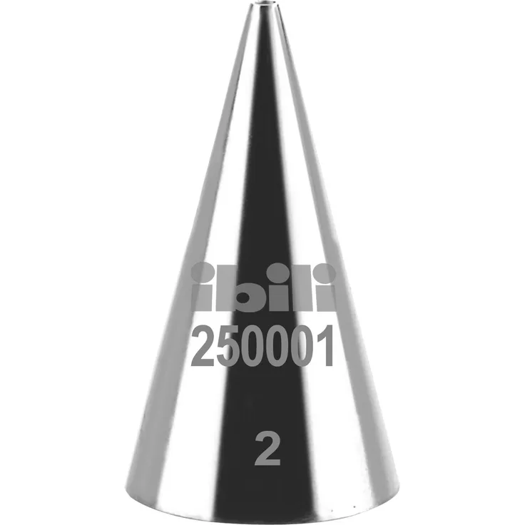 Ibili 250001 Tülle für Spritzbeutel, rund, 1 mm