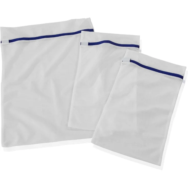 Leifheit Wäschenetz 3er Set, Wäschebeutel in drei Größen für bis zu 2kg Wäsche, Waschbeutel für schonende Reinigung, Waschsackl mit Reißverschluss, strapazierfähiges Material geeignet bis 90° – Bild 1