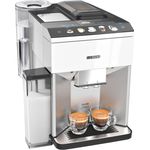 Siemens TQ507D02 EQ.500 integral Kaffeevollautomat, einfache Bedienung, integriertes Mahlwerk und Milchsystem, zwei Tassen gleichzeitig, 1.5, weiß