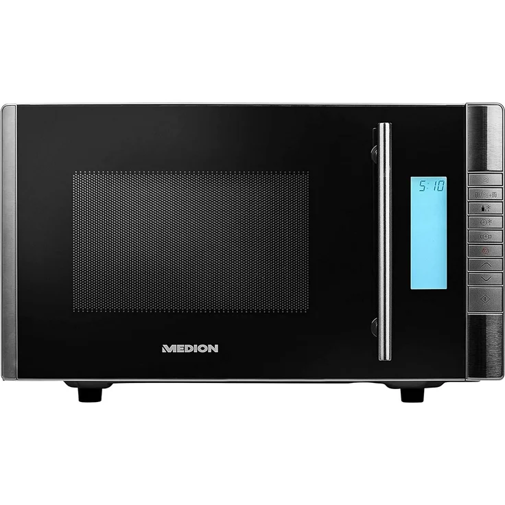Medion MD 14482 Mikrowelle mit Grill, 20 Liter Garraum, Standgerät, 800 Watt, schwarz – Bild 1