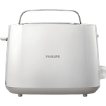 Philips HD2581-00 Toaster, integrierter Brötchenaufsatz, 8 Bräunungsstufen, weiß