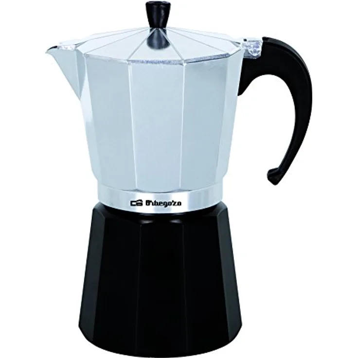 Orbegozo ? Kaffeemaschine aus Alumini 6 Tazas schwarz-silberfarben