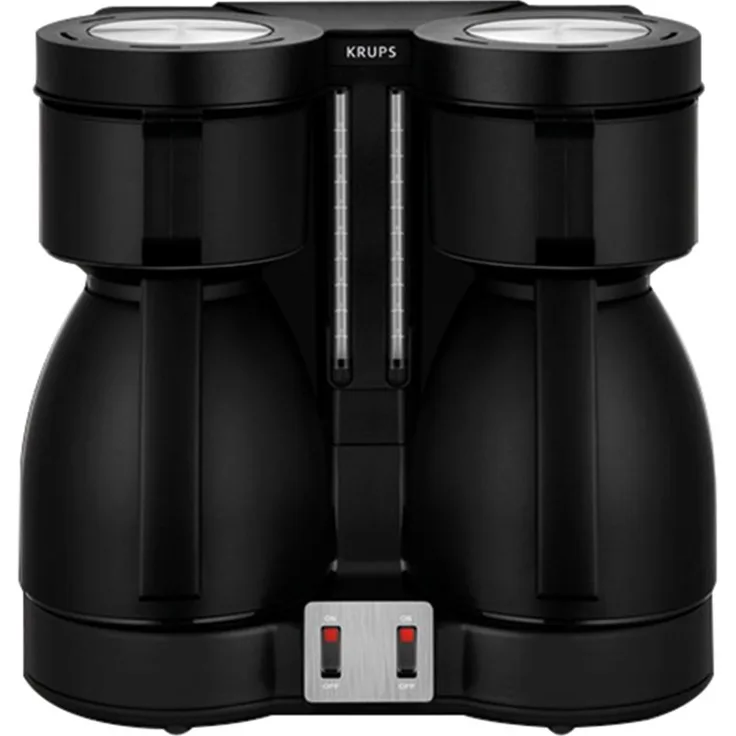 Krups KT8501 Doppel-Kaffeeautomat Duothek Thermo, schwarz