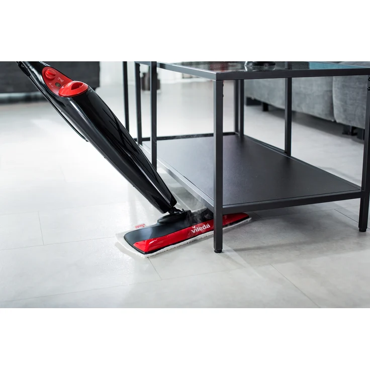 Vileda Steam XXL Dampfreiniger, 1550 Watt, hygienische Reinigung, extra große Bodenplatte, rot – Bild 9